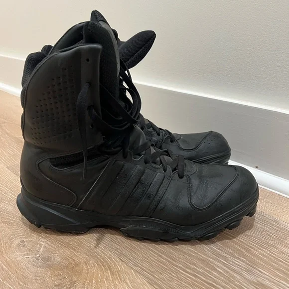 Adidas black deals work boots